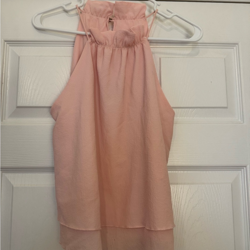 Woman's Top Frabrik Size Small Pink Top